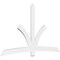 Ekena Millwork Davenport Architectural Grade PVC Gable Bracket, 108"W x 63"H x 2"D x 6"F, 14/12 Pitch GBP108X63X0206DAV00 - alternate 1